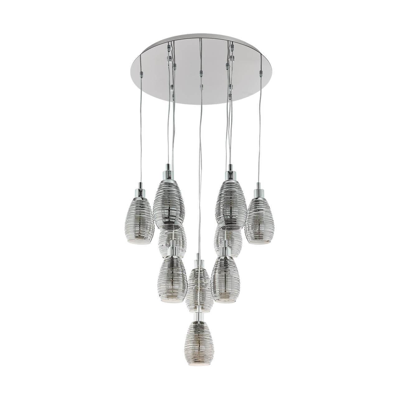 39506 HL/10 E27 chrome/black transp.'SIRACUSA'