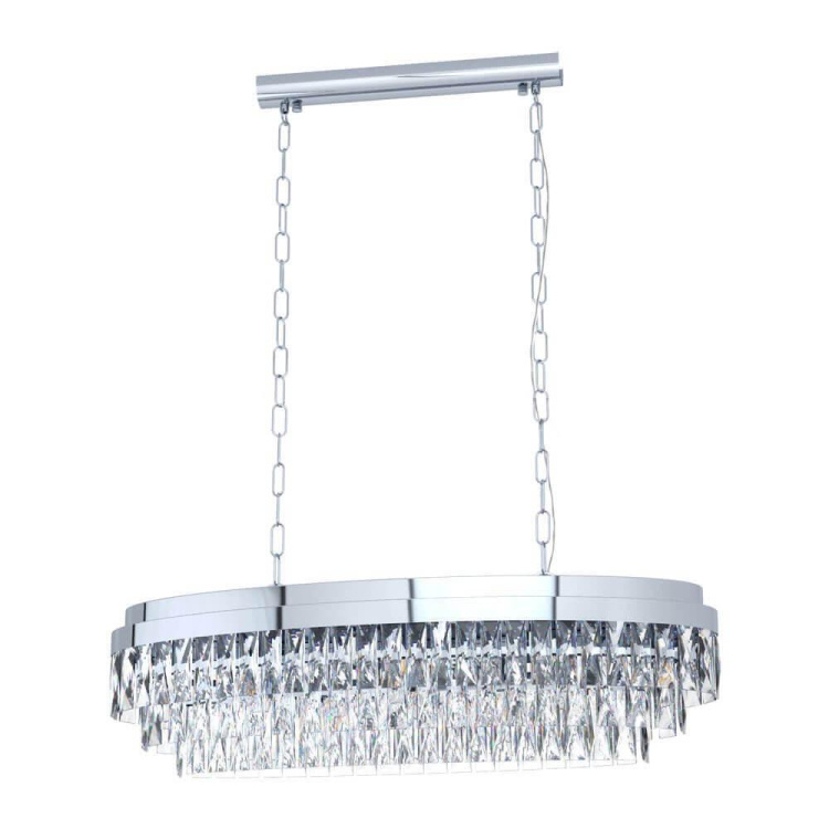 39494 çilçıraq xrom polad şəffaf kristal 10X40W 110sm VALPARAISO1
