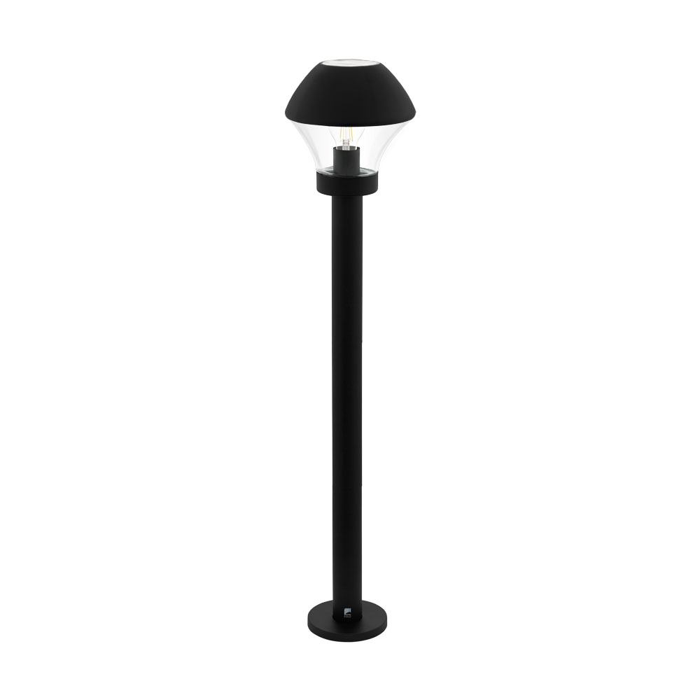 97245 Çöl yer lampası polad qara 1X60W (E27) , Ø210, H990 VERLUCCA
