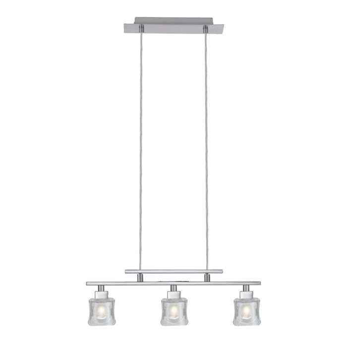 86565 çilçıraq boz metal şəffaf kristal 3x40W 110sm TANGA