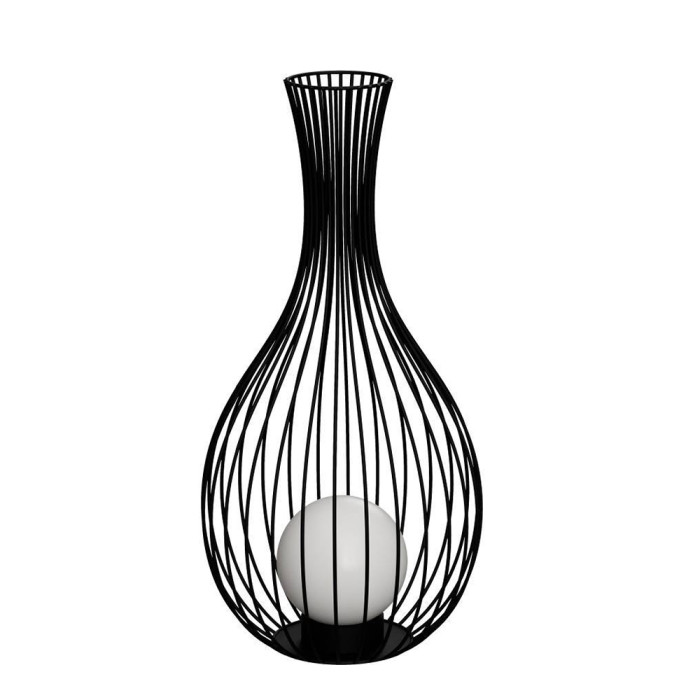900122 çöl yer işığı ağ qara plastik polad 10W 685mm FOSSOMBRONE