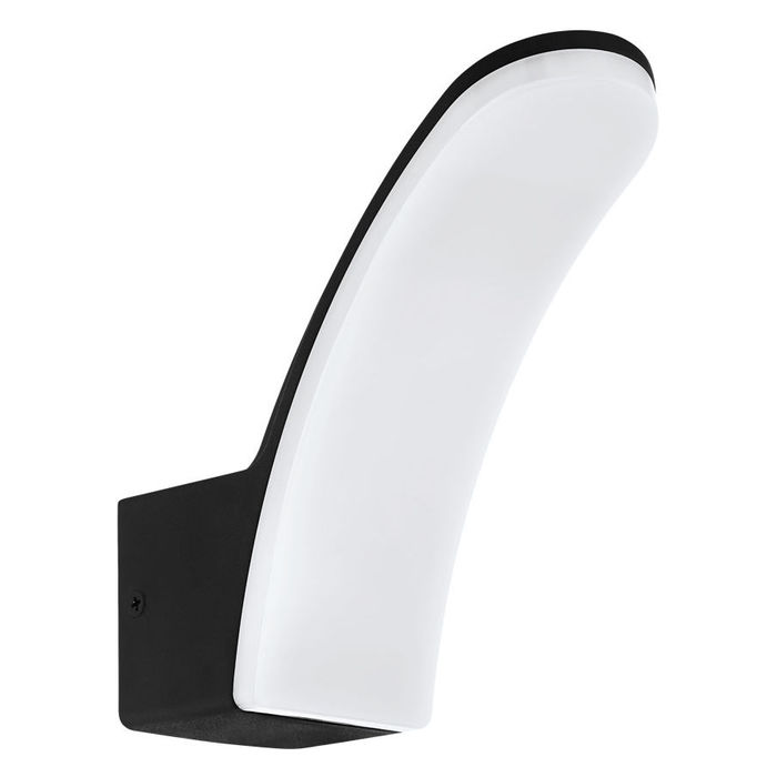98148 çöl divar işığı ağ qara polimer 11W 19cm FIUMICINO