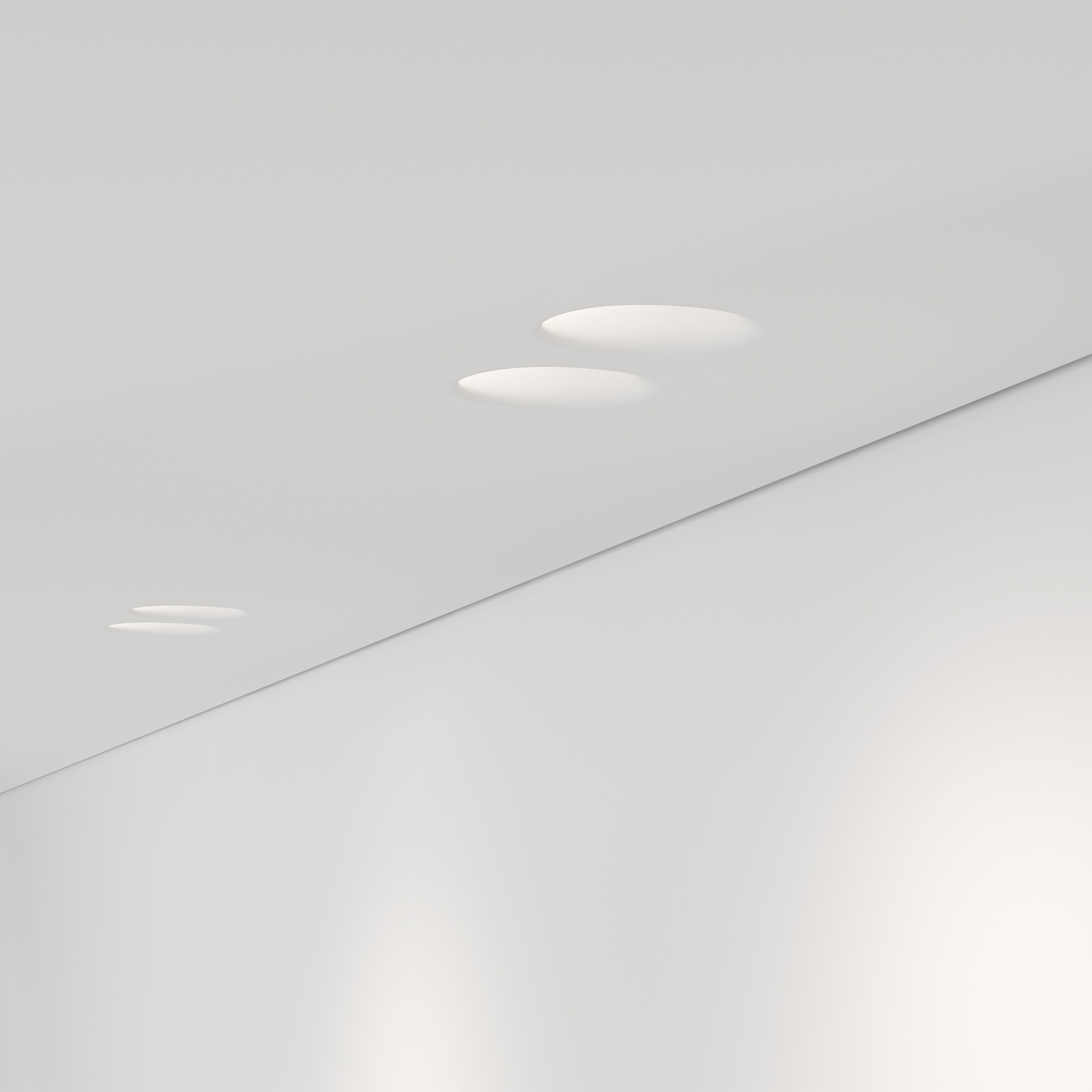 DL002-1-02-W Spot ağ alçı 3X35Vt 230/120mm Gyps Modern