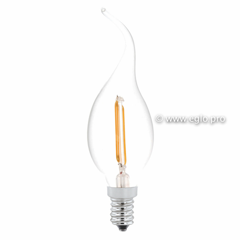 11493 E14 lampa şəffaf şüşə 2W, 2700K, 180 Lm