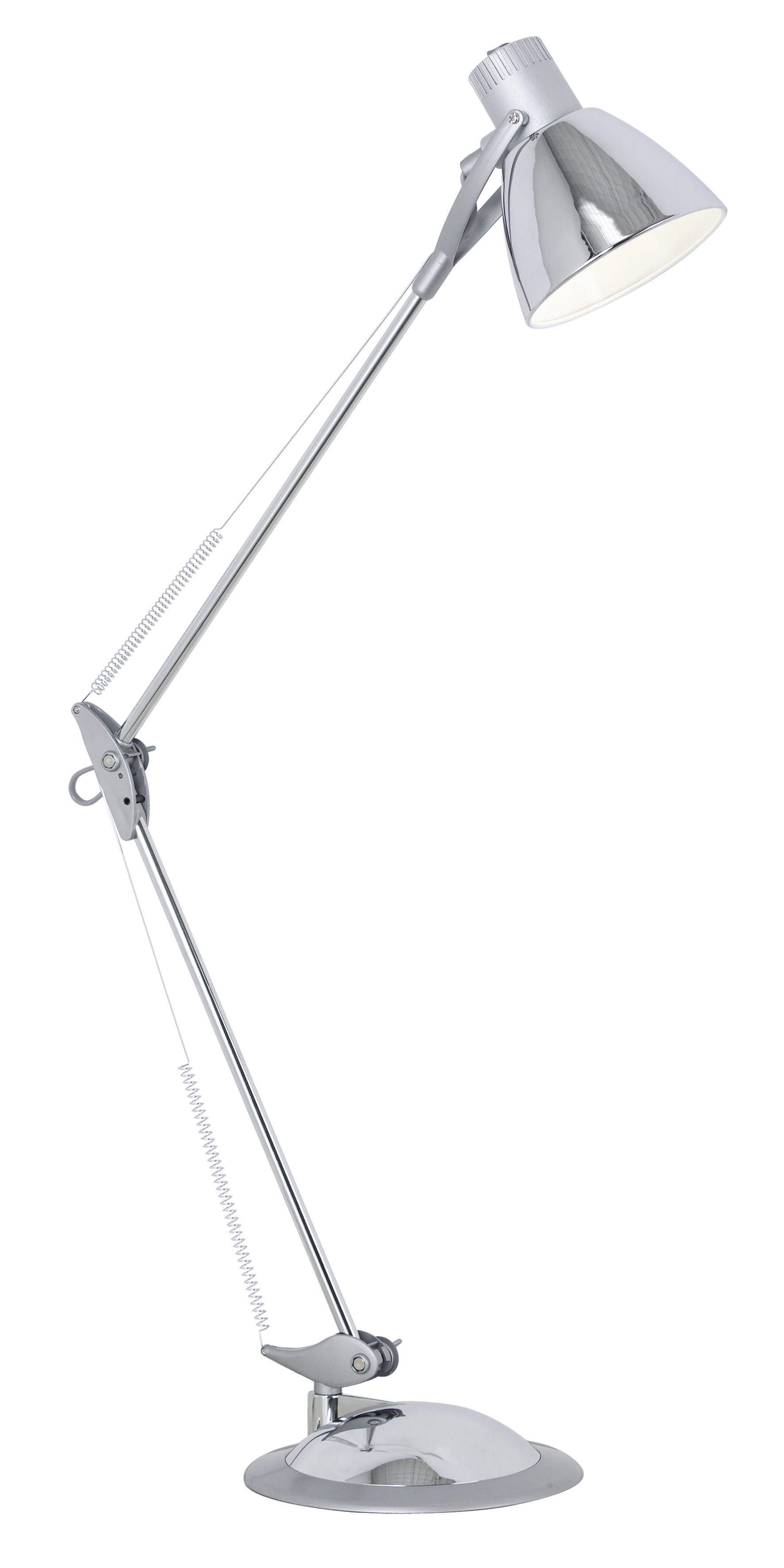 82939 stolüstü lampa gümüşü polad xrom plastik 60W 82sm TIME