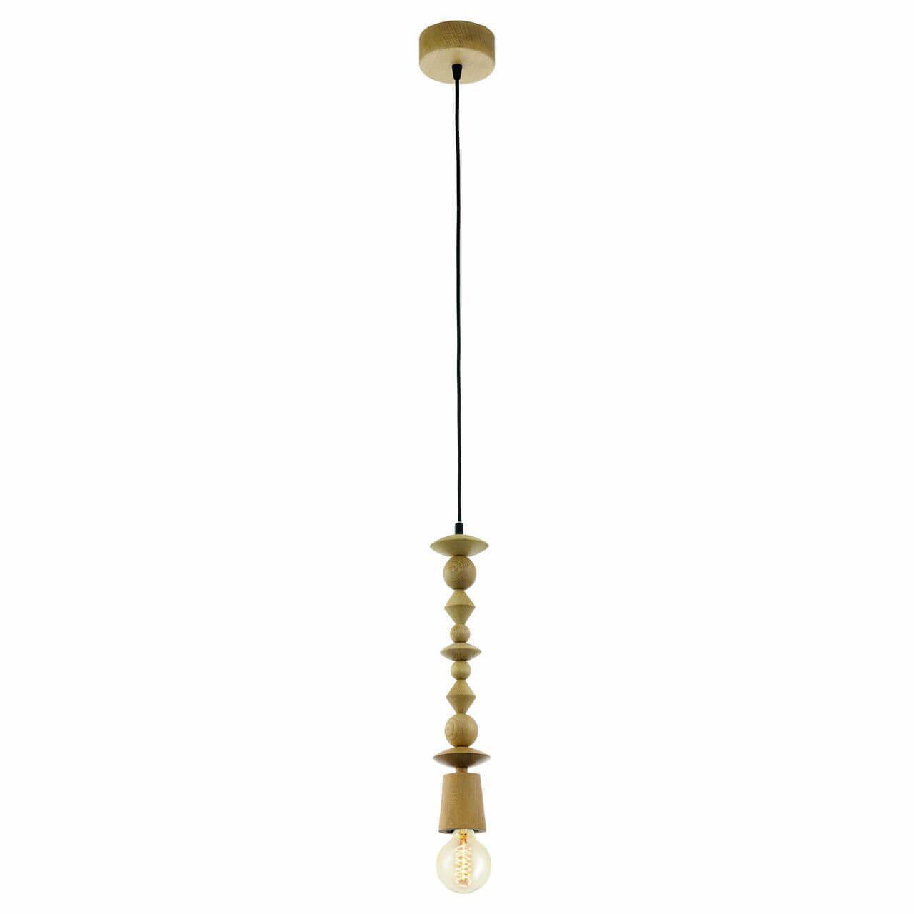49369 Təkli asqı lampa taxta 1X60W 110/8sm AVOLTRI