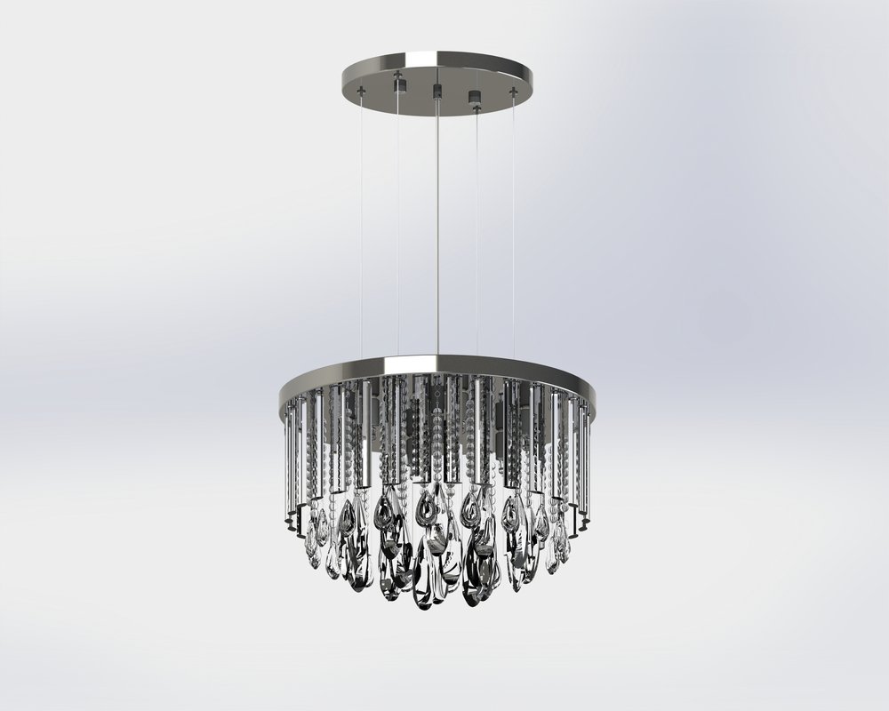 93425 HL/7 G9 Ø500 chrome/crystal 'CALAONDA'