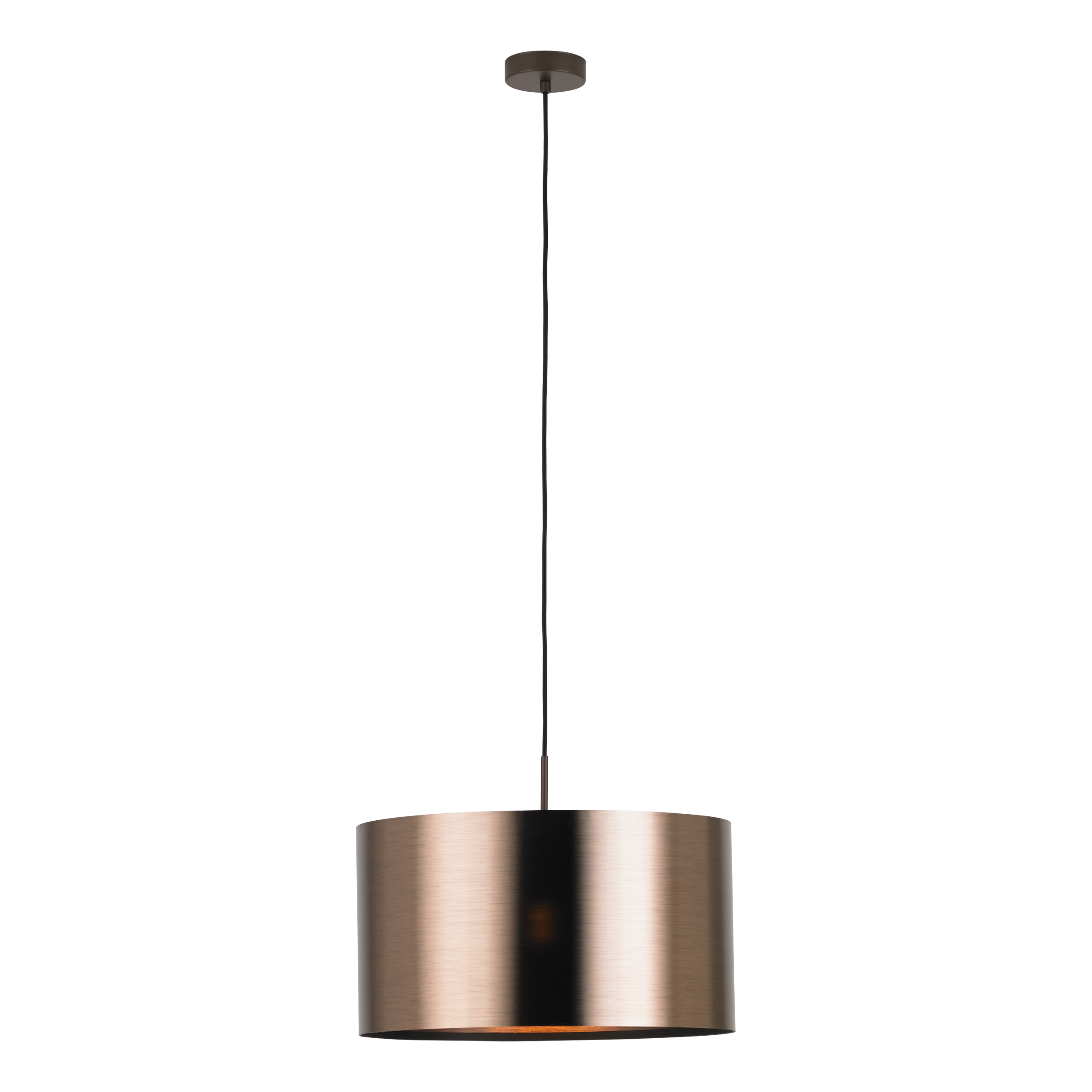 39356 Təkli asqı lampa qəhvəyi polad plastik 60W 110sm  SAGANTO1
