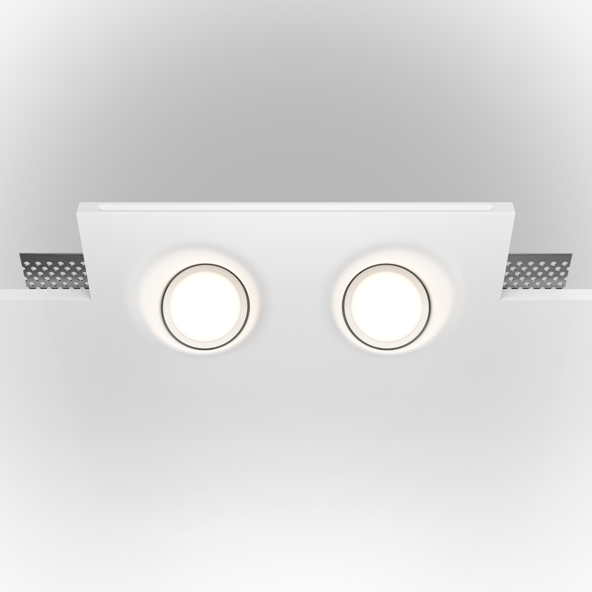 DL002-1-02-W Spot ağ alçı 3X35Vt 230/120mm Gyps Modern