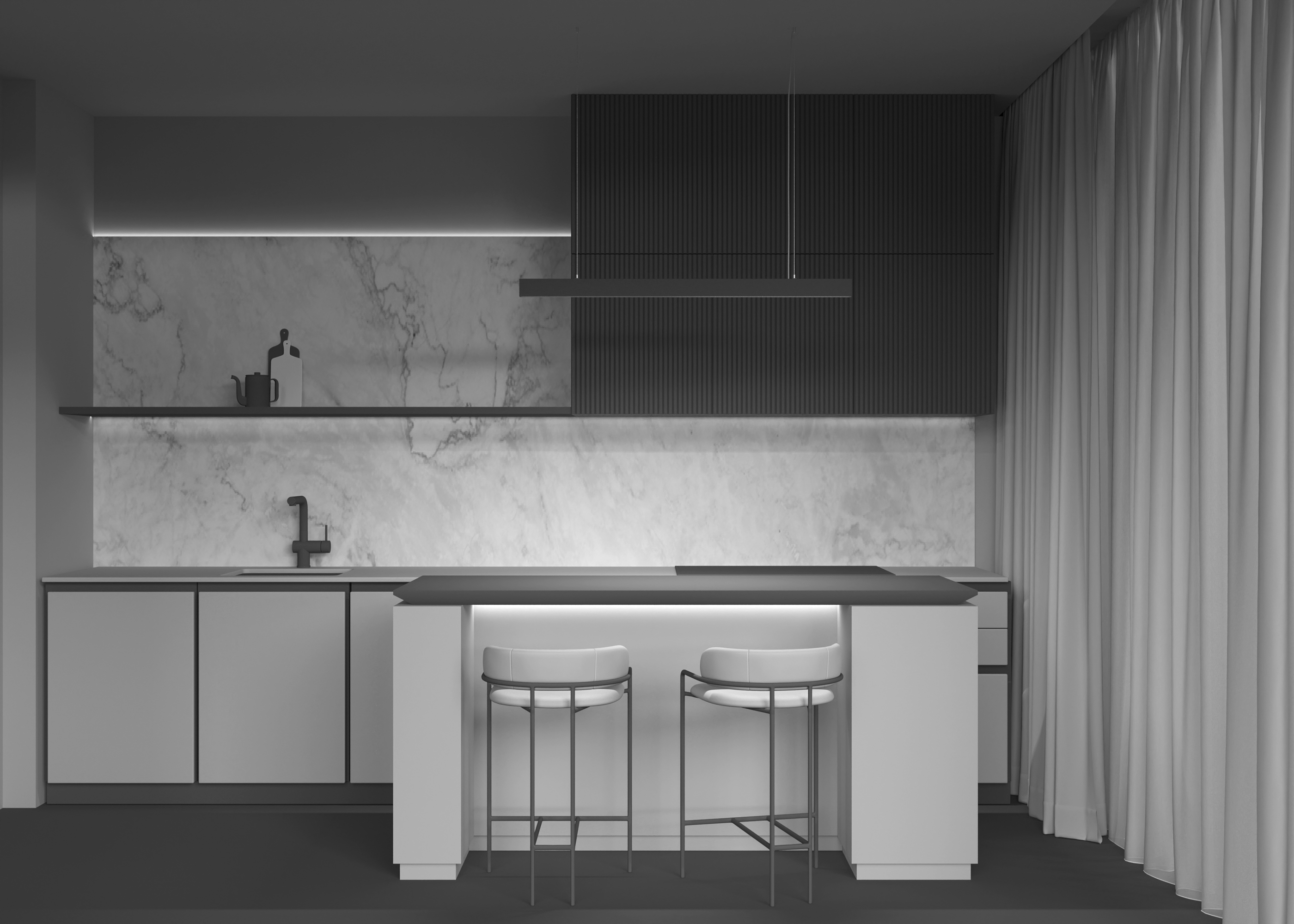 P051PL-L40B4K Çilçıraq qara alüminium 1X40Vt 8/28/208sm VİNDER