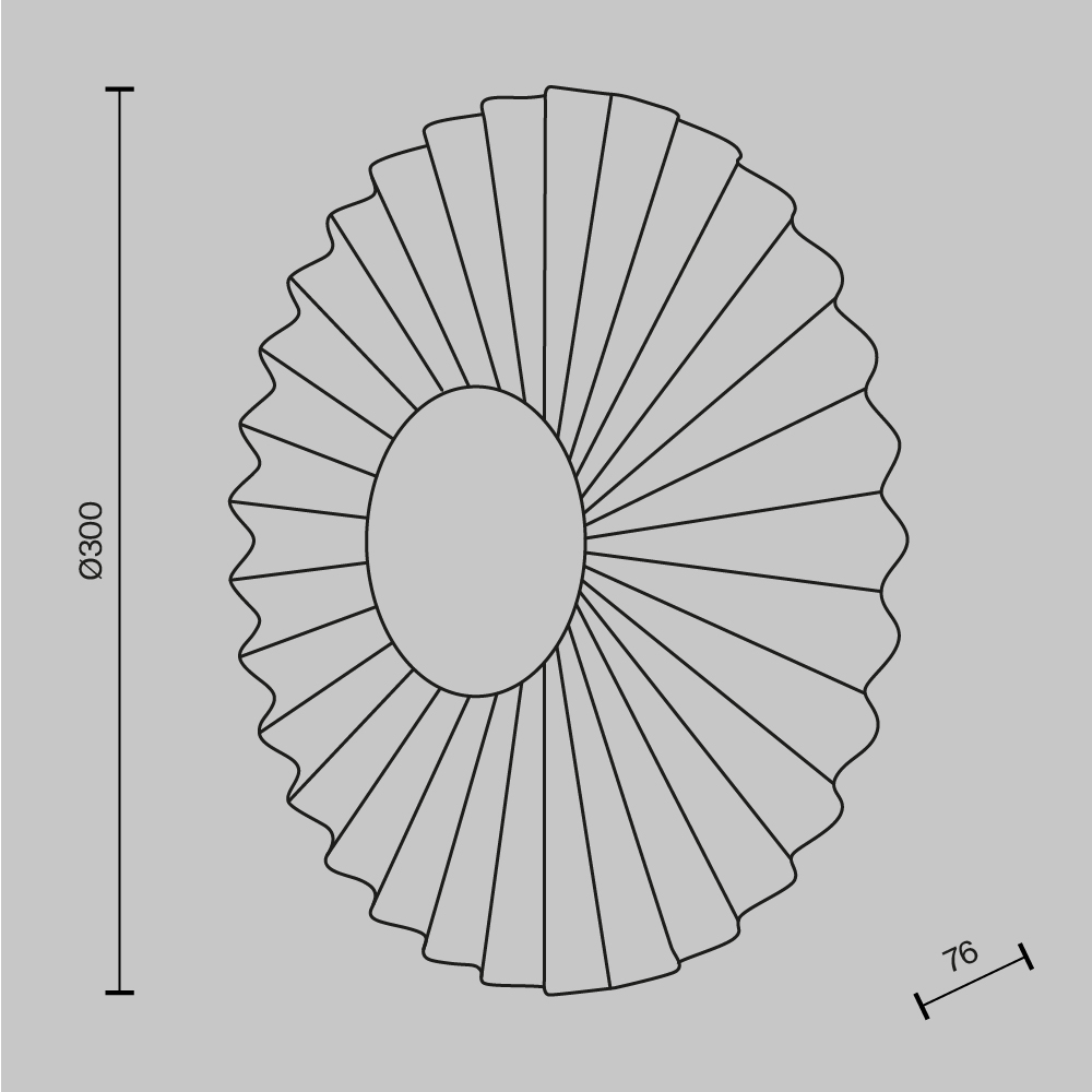 MOD233WL-L11BS3K Fiore Divar İşığı