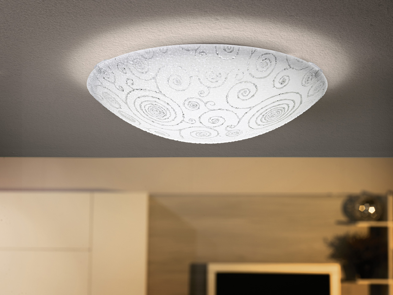93536 tavan işığı ağ şüşə 18W 10sm