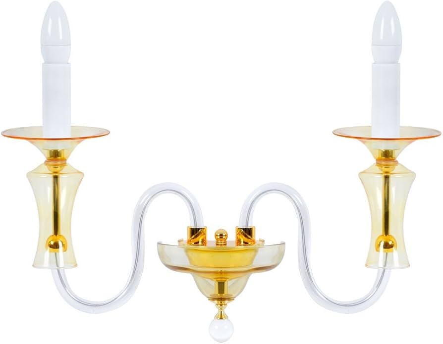 88258 WL/2 E14 Divar işığı GOLD/GELB-TRANSP.'EARL'