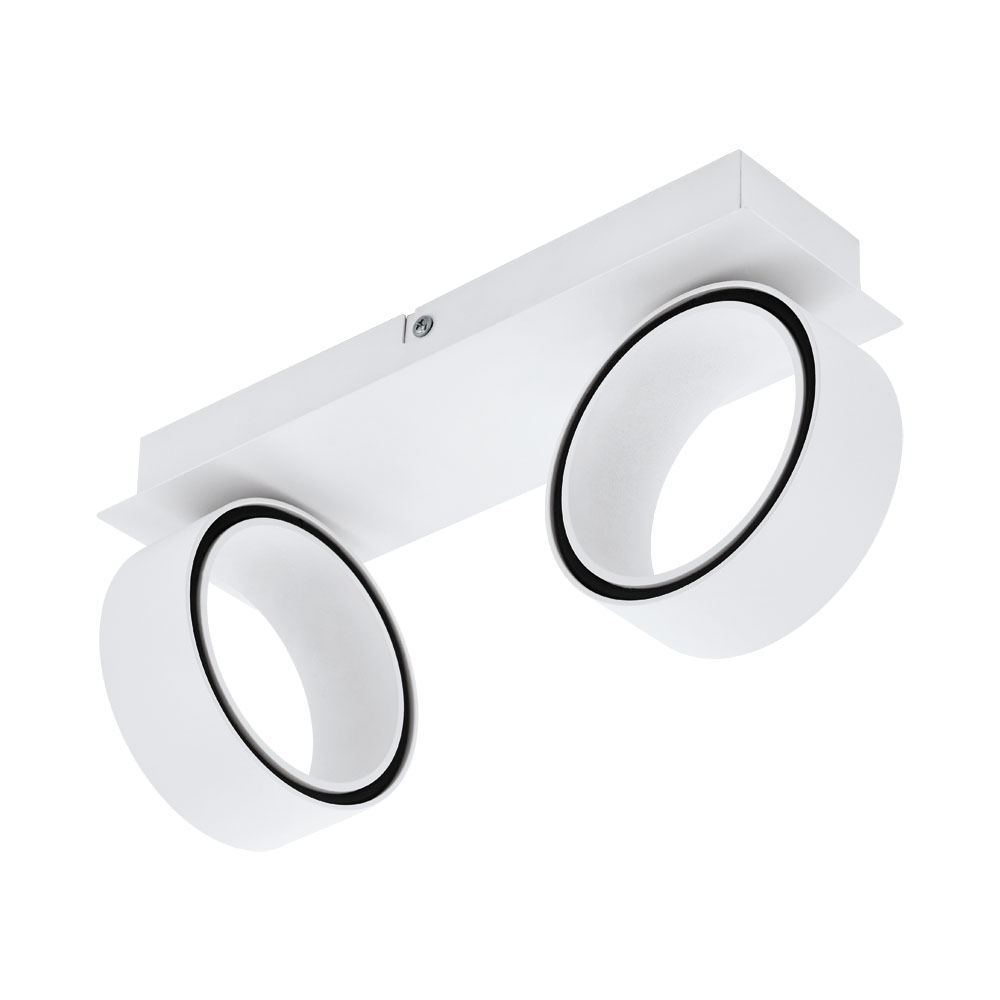 39585 Divar işığı ağ polad ağ alüminium 2X5W 15/31x8sm ALBARIZA