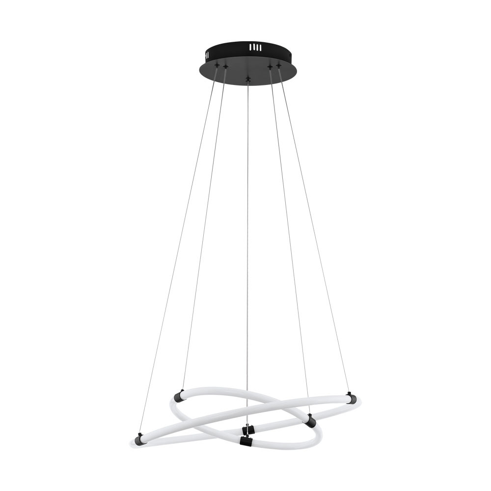 39839 Çilçıraq qara polad ağ polimer 2X40W 120sm BANDERILLAS