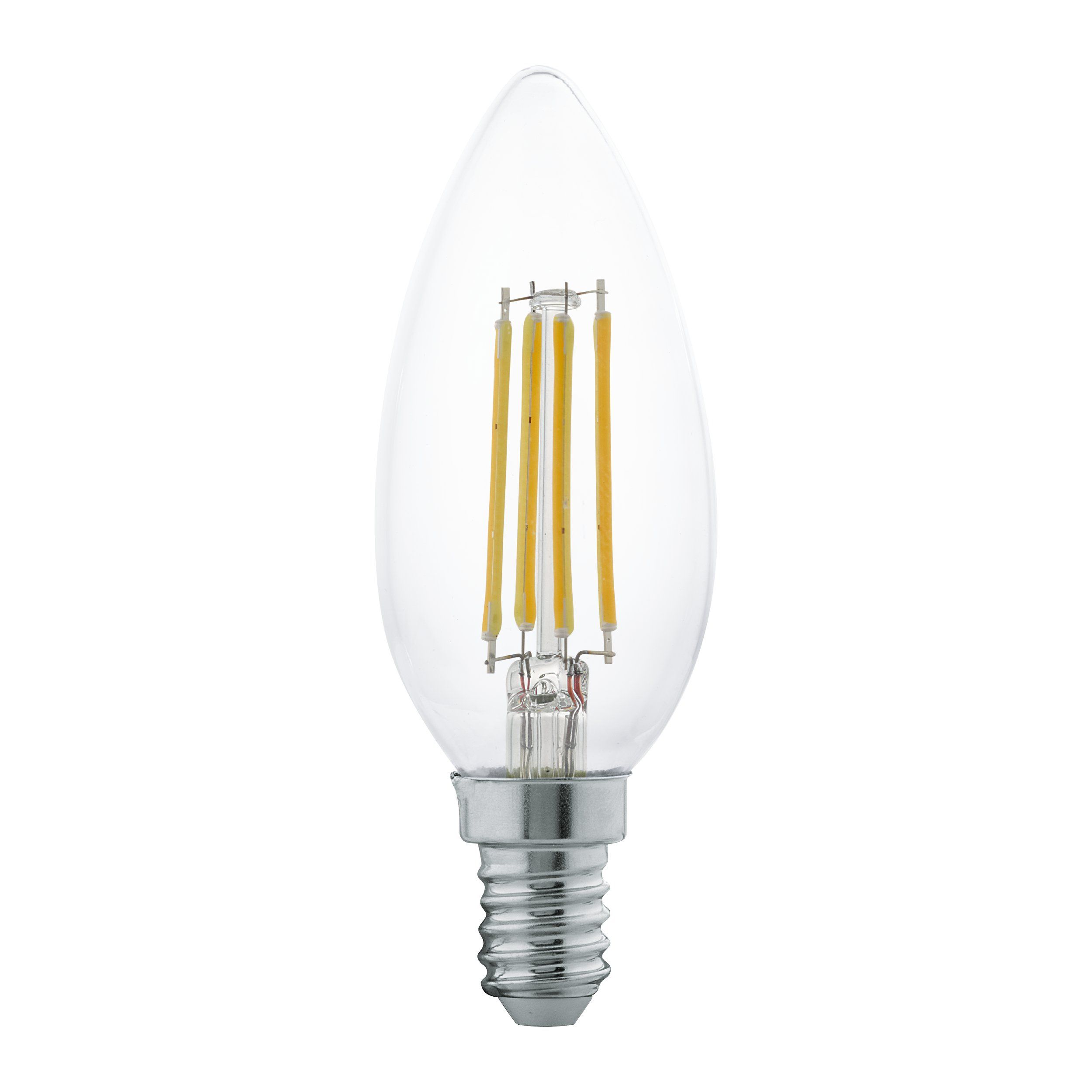 11496 E14 lampa şəffaf şüşə 4W,  2700K, 350 Lm, 10.5/3.5 cm