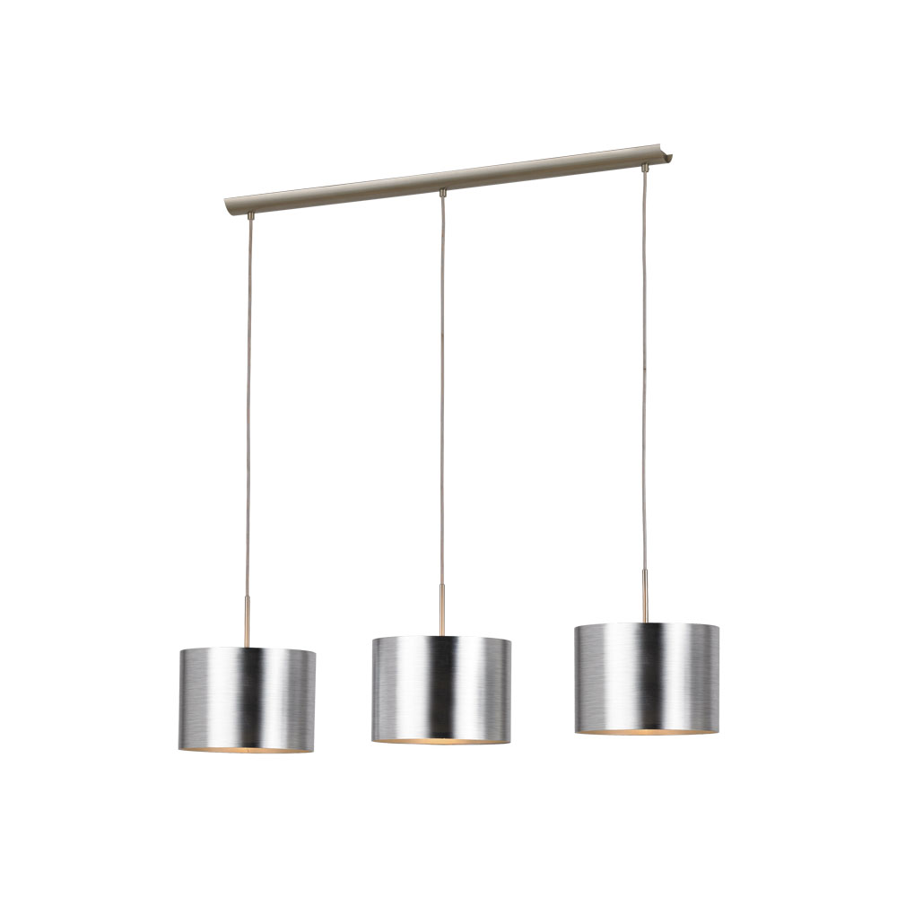 39353 Çilçıraq polad gümüş plastik 3X60W 110sm SAGANTO