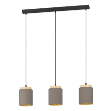 99446 Çilçıraq taxta polad qara 3X40Vt(E27) 110sm ALBARİZA