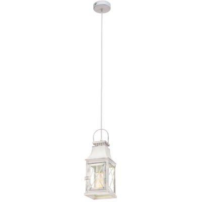 49222 Təkli asqı lampa boz polad şəffaf şüşə 1X60W 110sm LİSBURN