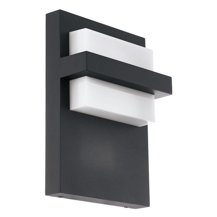 98088 Çöl divar işığı alüminium qara 1X10W (LED) , L190, H270 CULPINA
