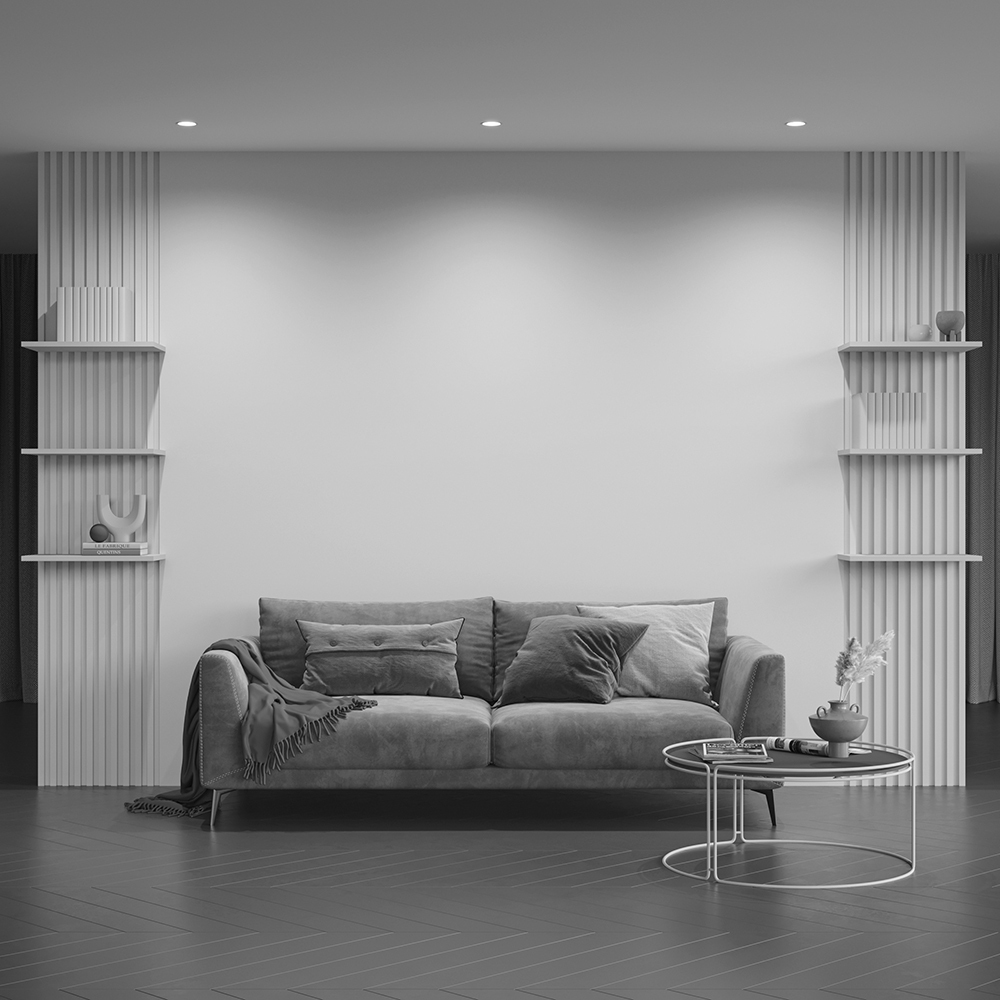 DL027-2-01W Spot ağ alüminium 1X10Vt 85/70mm SLİM