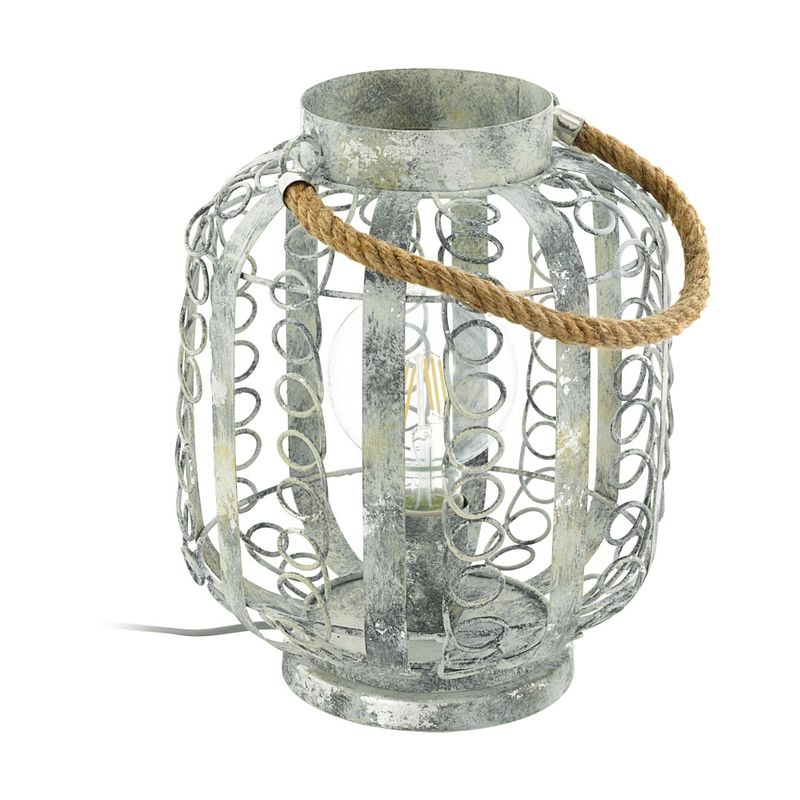 49134 Stolüstü lampa qızılı-krem polad 31/D24sm HAGLEY