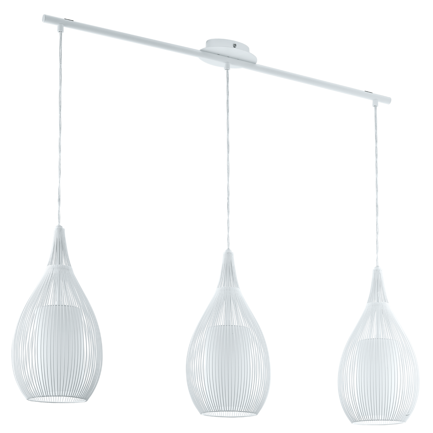 94388 çilçıraq ağ mat şüşə 3lü 3x60W 110cm RAZONI 