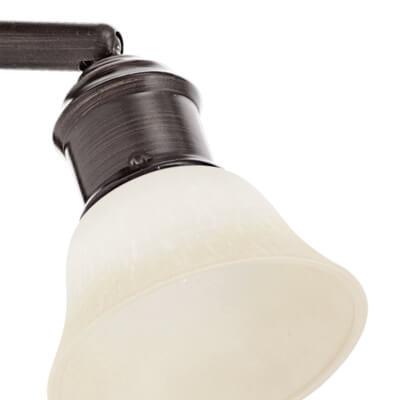 89059 Divar işığı metal tünd qəhvəyi şüşə bej 4X40Vt D65sm ALAMO