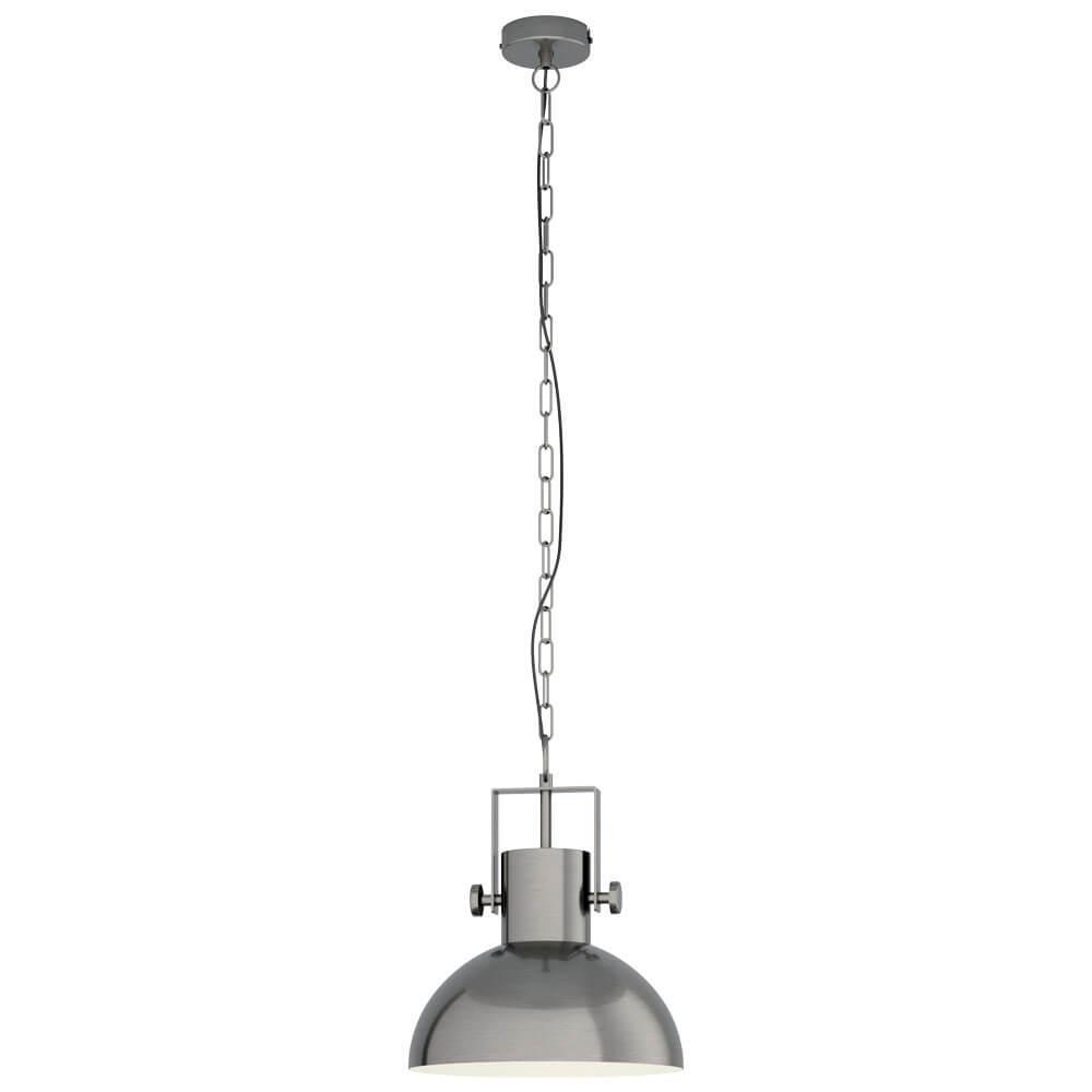 43167 Təkli asqı lampa nikel polad 1X28W 110/D30sm LUBENHAM 1