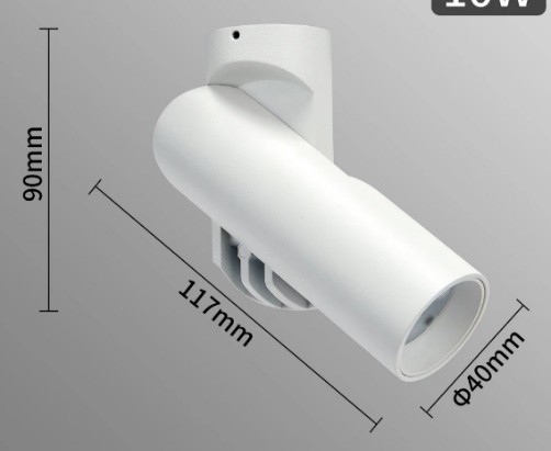 LUM1022 Φ40*H117mm white 7W 3000K