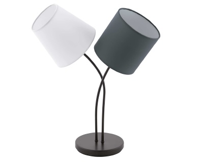 95194 Stolüstü lampa polad qara 2X40W (E14) ALMEIDA