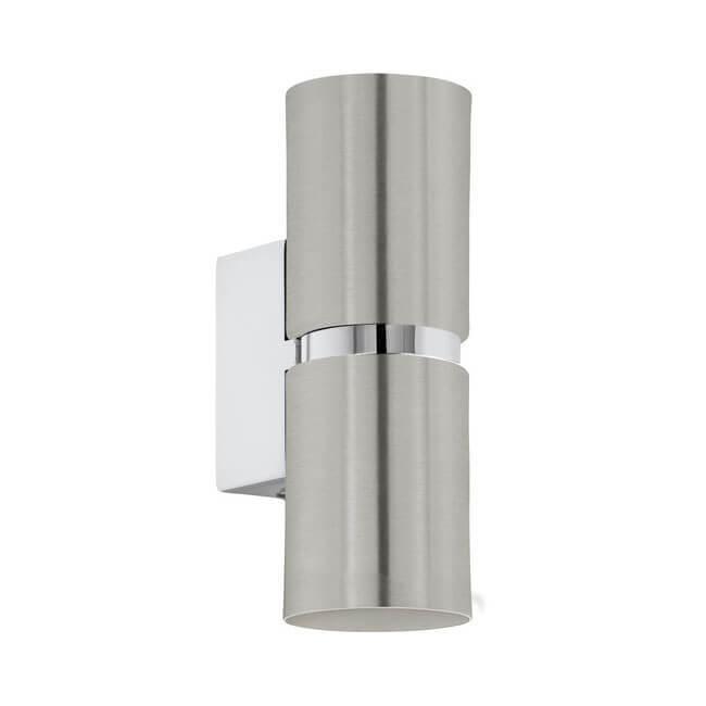 96261 Divar işığı polad mat nikel xrom 2X3,3W (GU10) , L60, H170 PASSA