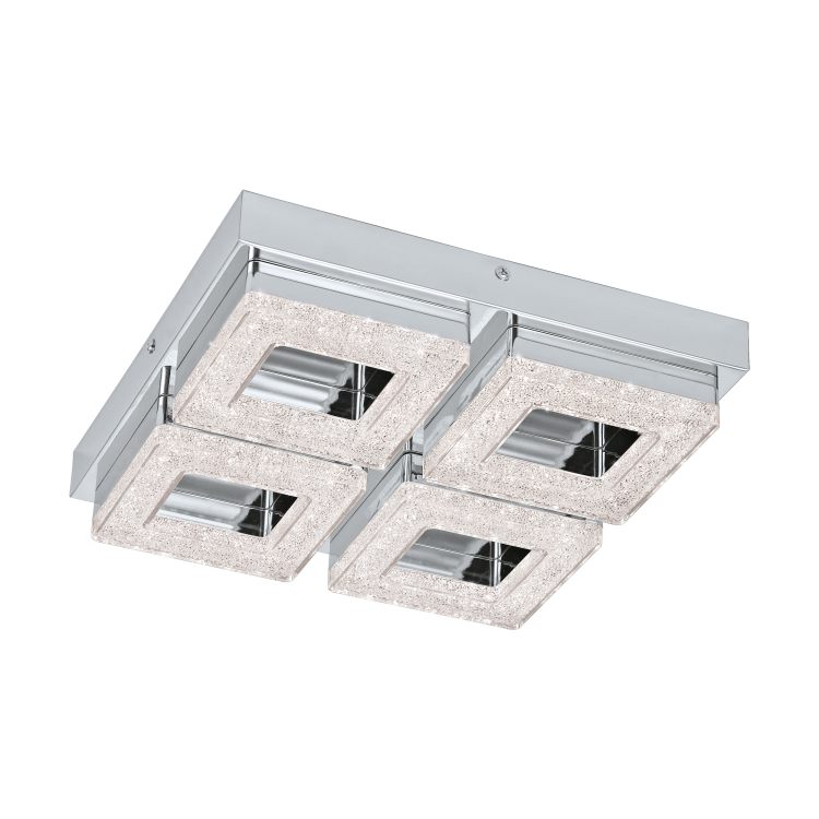 95657 Tavanüstü çilçıraq polad xrom 4X4W (LED) FRADELO
