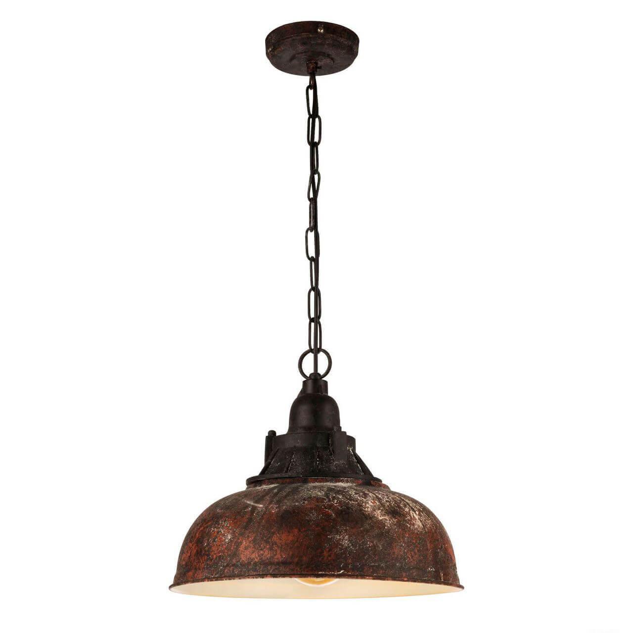 49819 Təkli asqı lampa qəhvəyi polad 1X60W 110sm GRANTHAM 1
