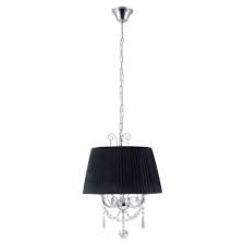 89032 Çilçıraq metal xrom xrustal qara 3X40Vt 110sm DİADERMA