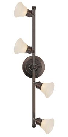 89059 Divar işığı metal tünd qəhvəyi şüşə bej 4X40Vt D65sm ALAMO