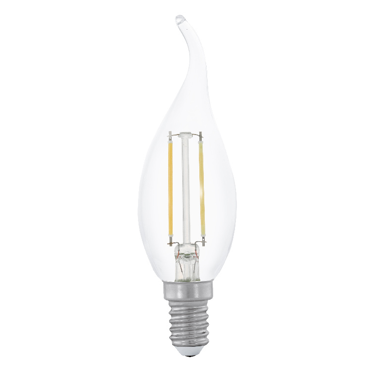 11493 E14 lampa şəffaf şüşə 2W, 2700K, 180 Lm