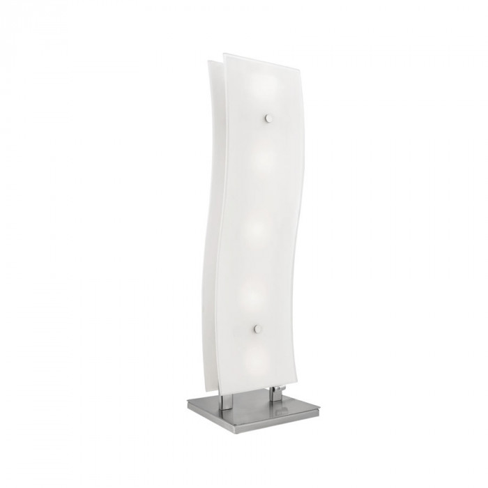 88208 stolüstü lampa ağ mat şüşə 5x20W 55sm NEWS