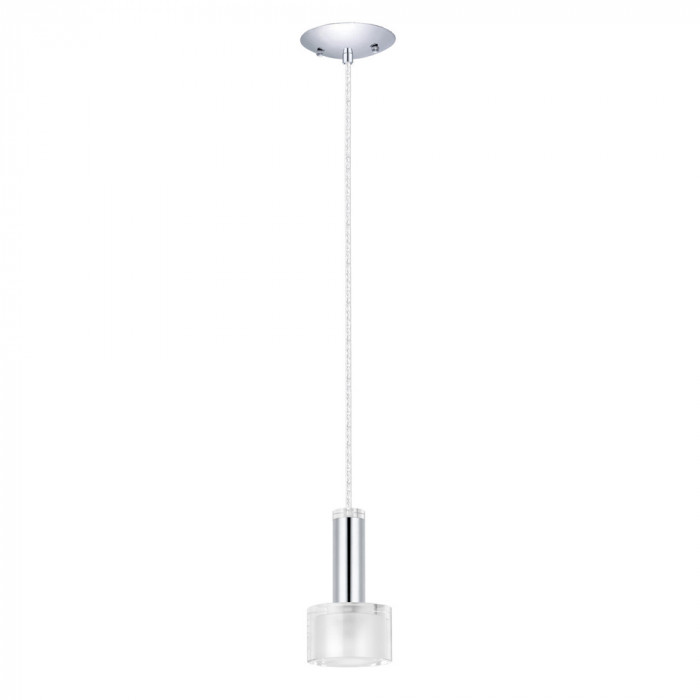 90574 çilçıraq ağ şüşə xrom 33W 110sm
