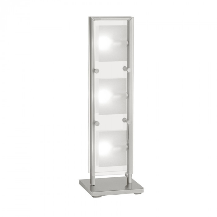 85057 stolüstü lampa mat nikel şüşə 3x40W 50sm YOLA
