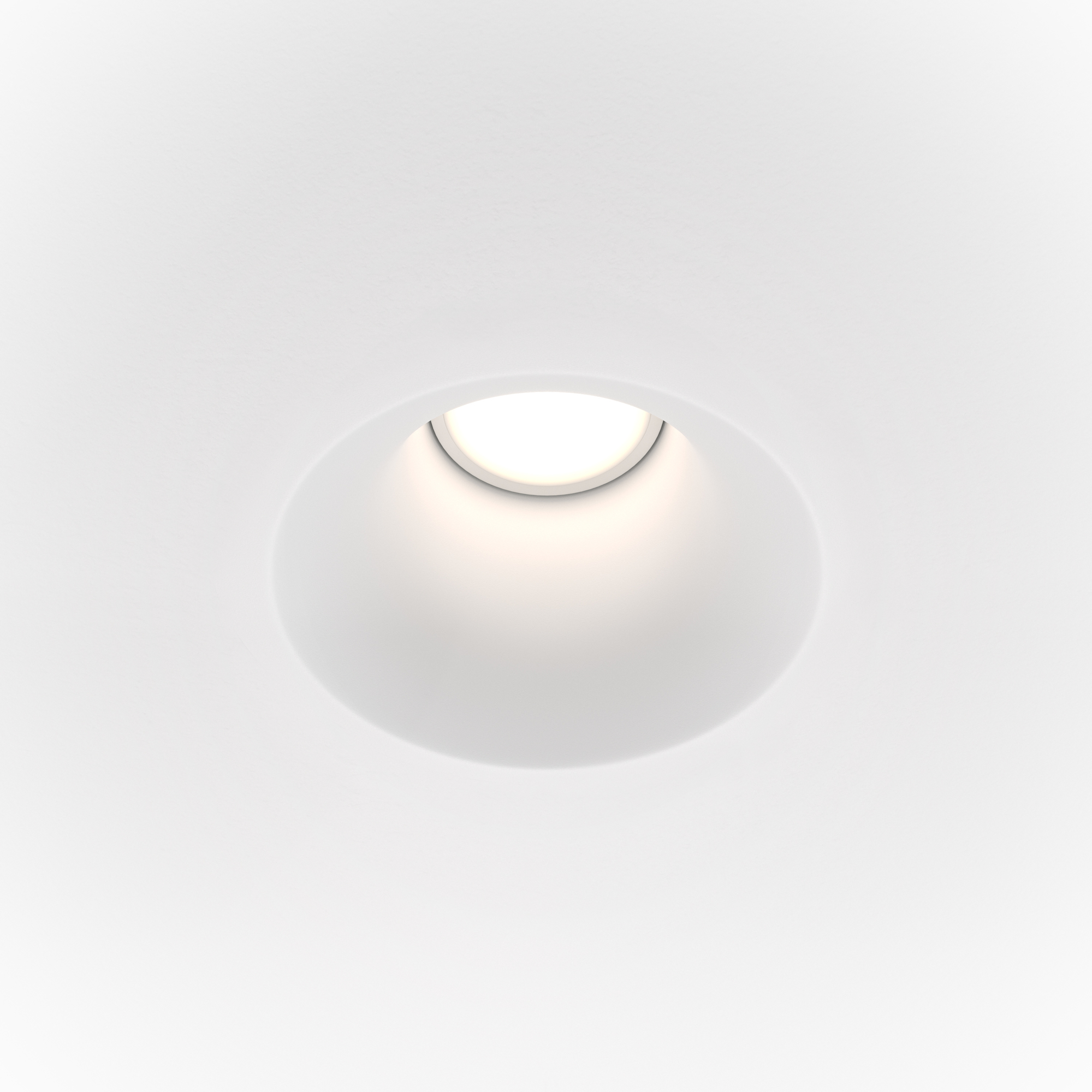 DL002-1-01W Spot ağ alçı 1X12Vt 130/117mm Gyps Modern