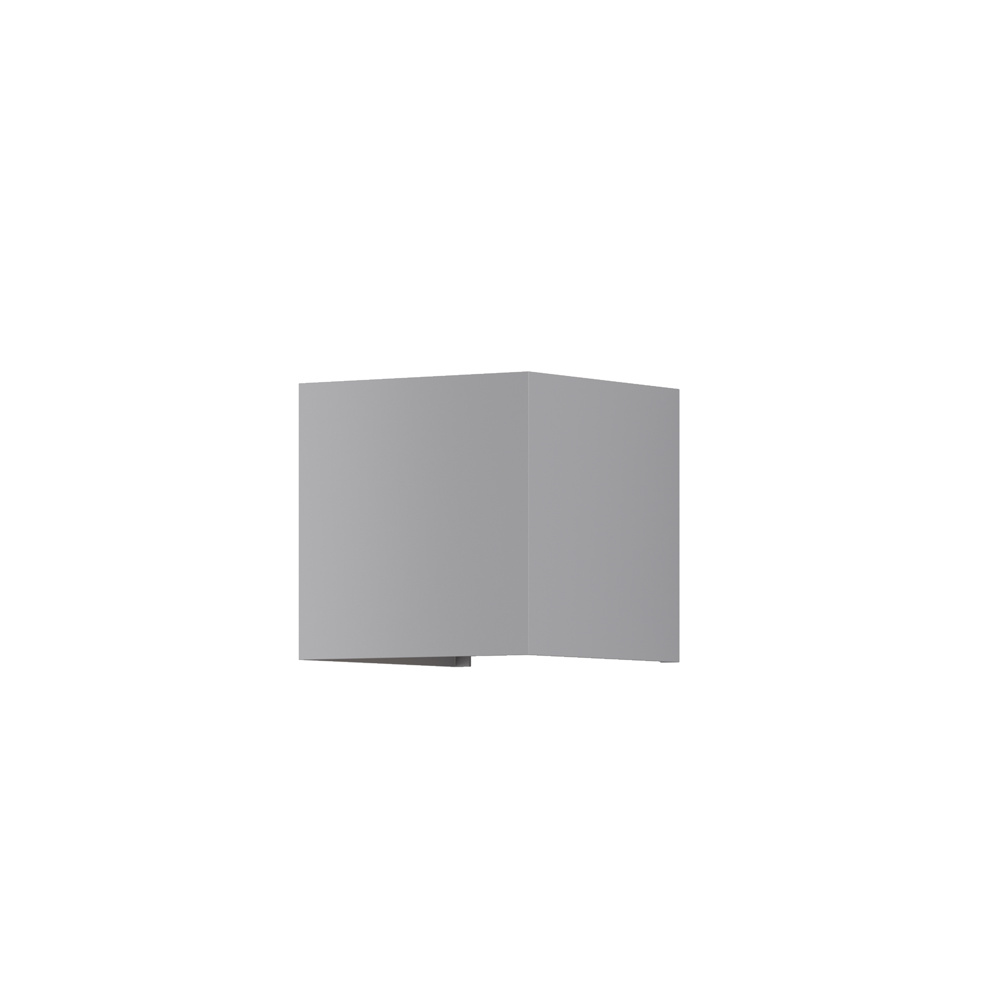 O572WL-L20GR3K Çöl divar işığı boz metal 1X20Vt 15/15/15sm FULTON