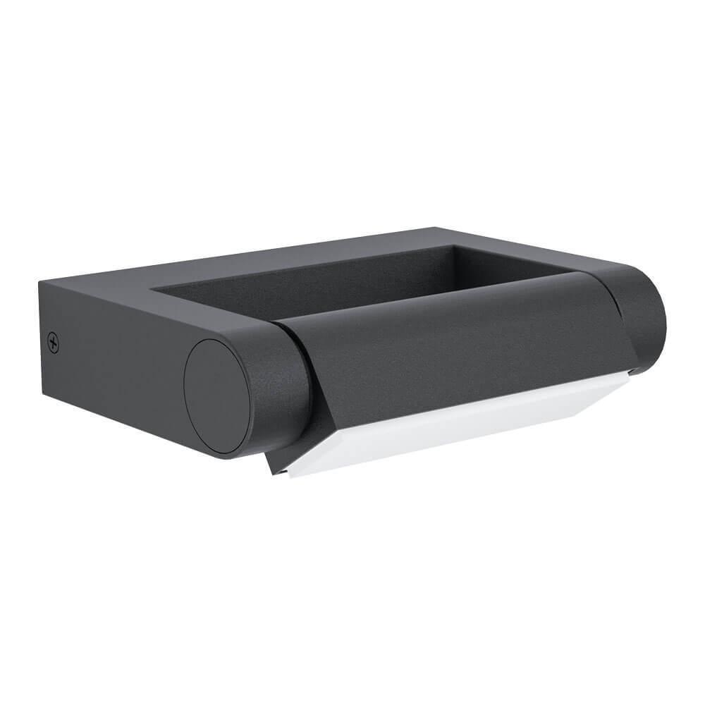 98707 Çöl divar işığı ağ qara polimer 4,8W 14x5x20cm BRIANZA