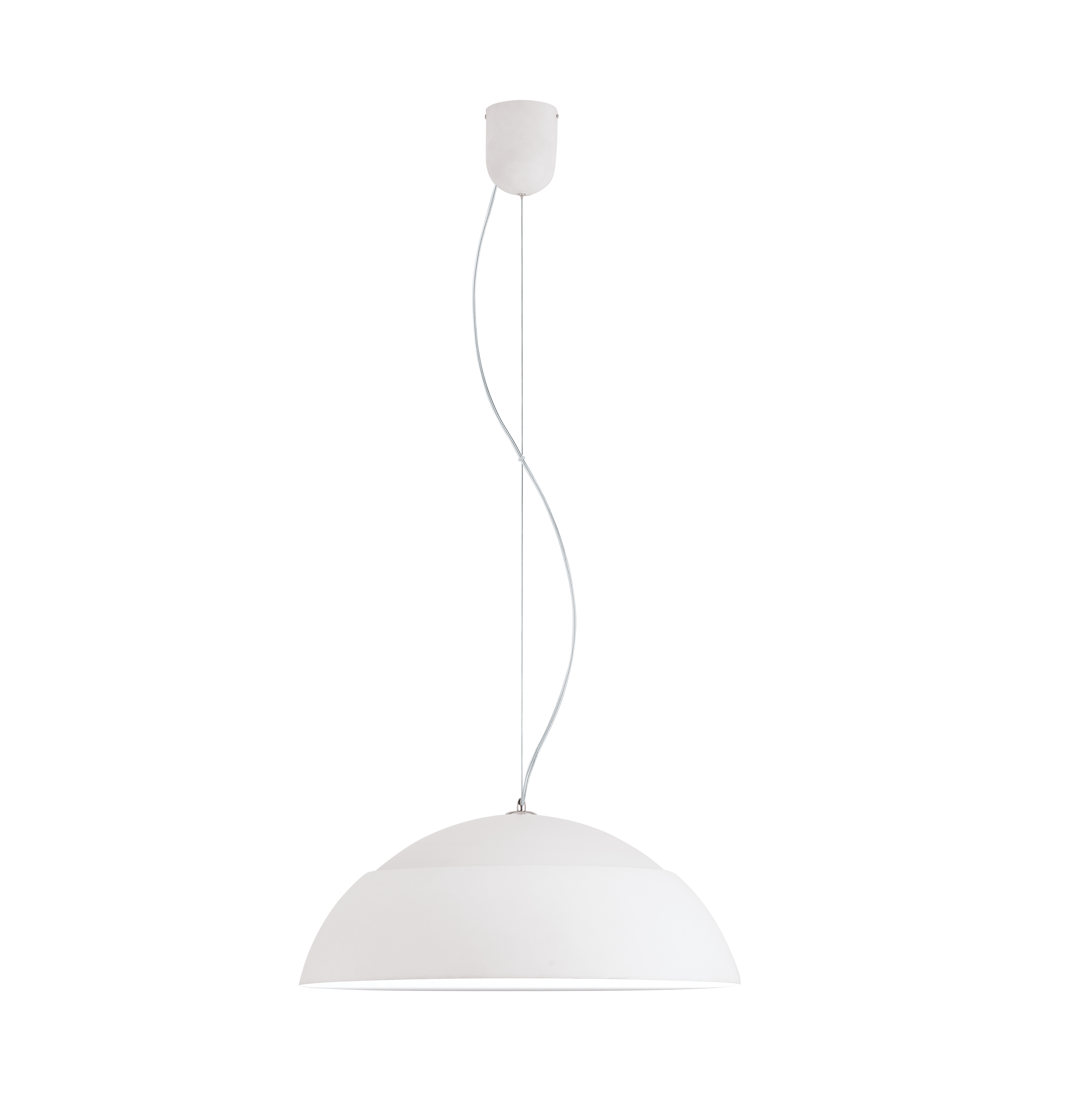 39289 Təkli asqı lampa ağ metal 21,3W 150/65sm MARGHERA