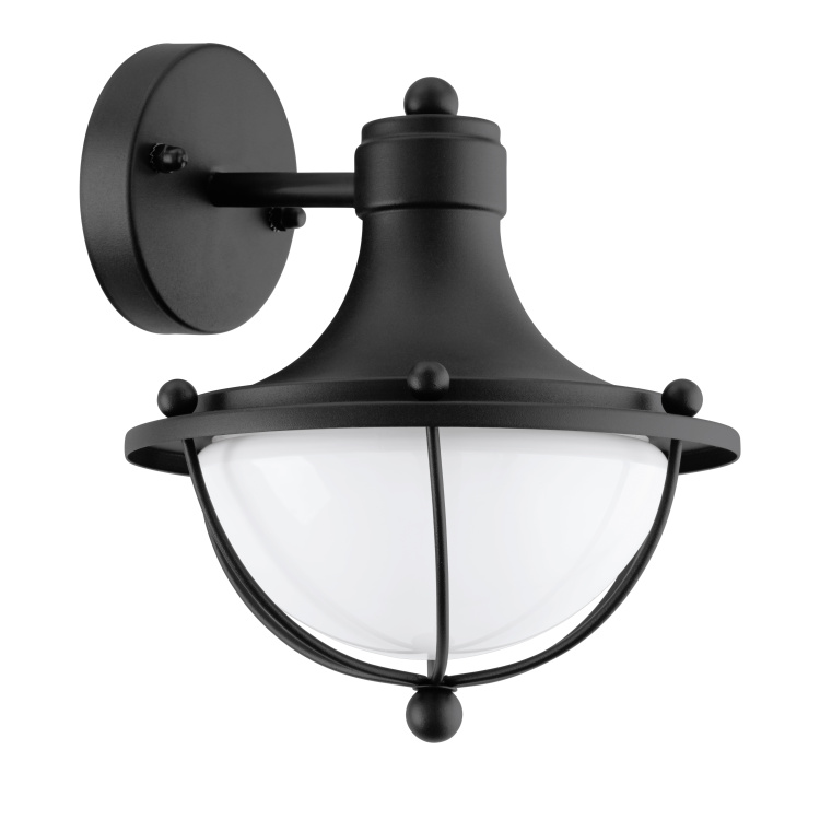 95976 Çöl divar lampası 1X60W (E27) polad qara MONASTERIO