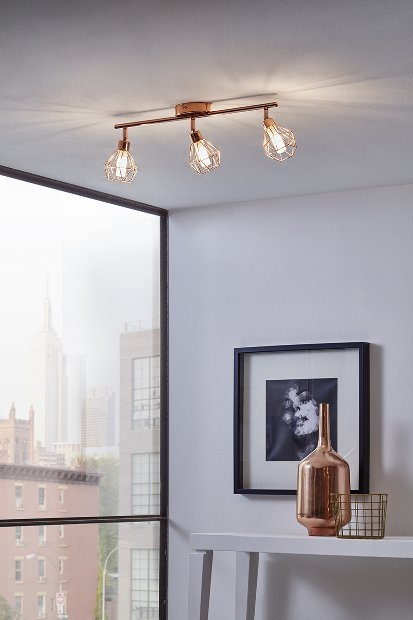 95547 Tavanüstü çilçıraq polad bal rəngi 3X3W (G9) ZAPATA