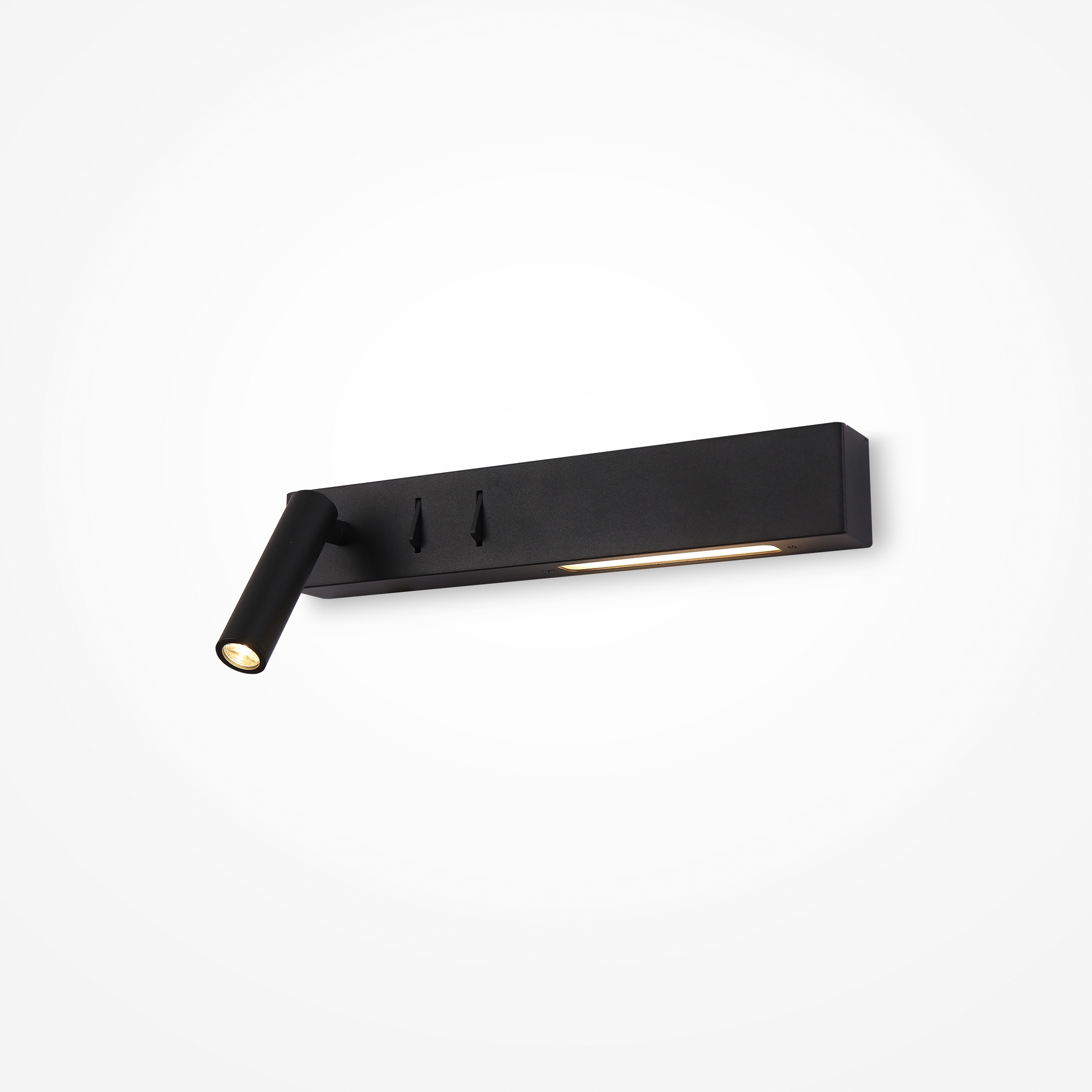 C031WL-L8B3K Divar işığı metal qara 2X8Vt 30/11sm COMODO