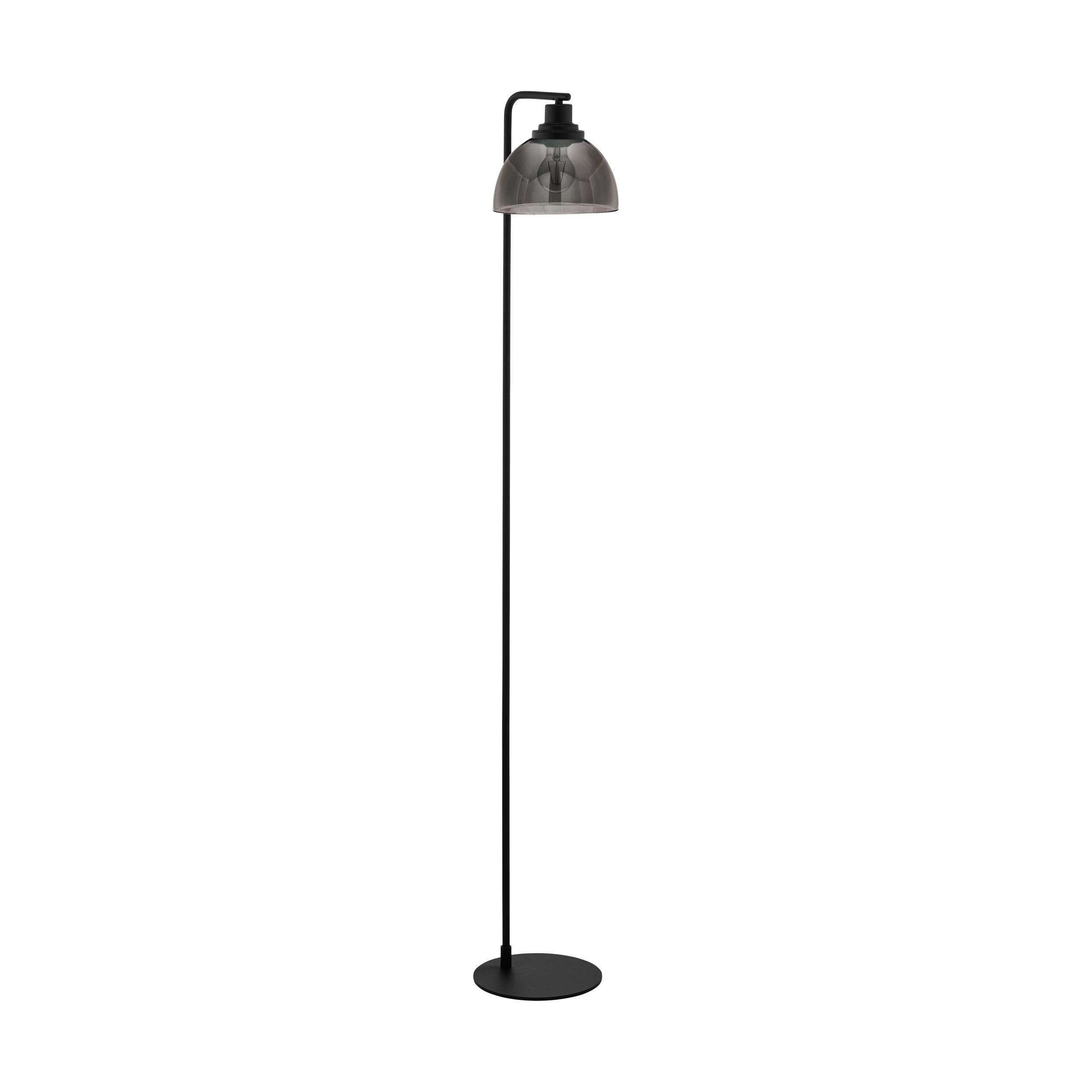 98387 Döşəmə lampası polad qara şüşə 1x60W(E27) 151sm BELESER