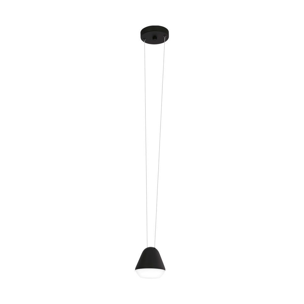 99033 Təkli asqı lampa polad qara polimer 1X3Vt(GU10) 110sm PALBIETA