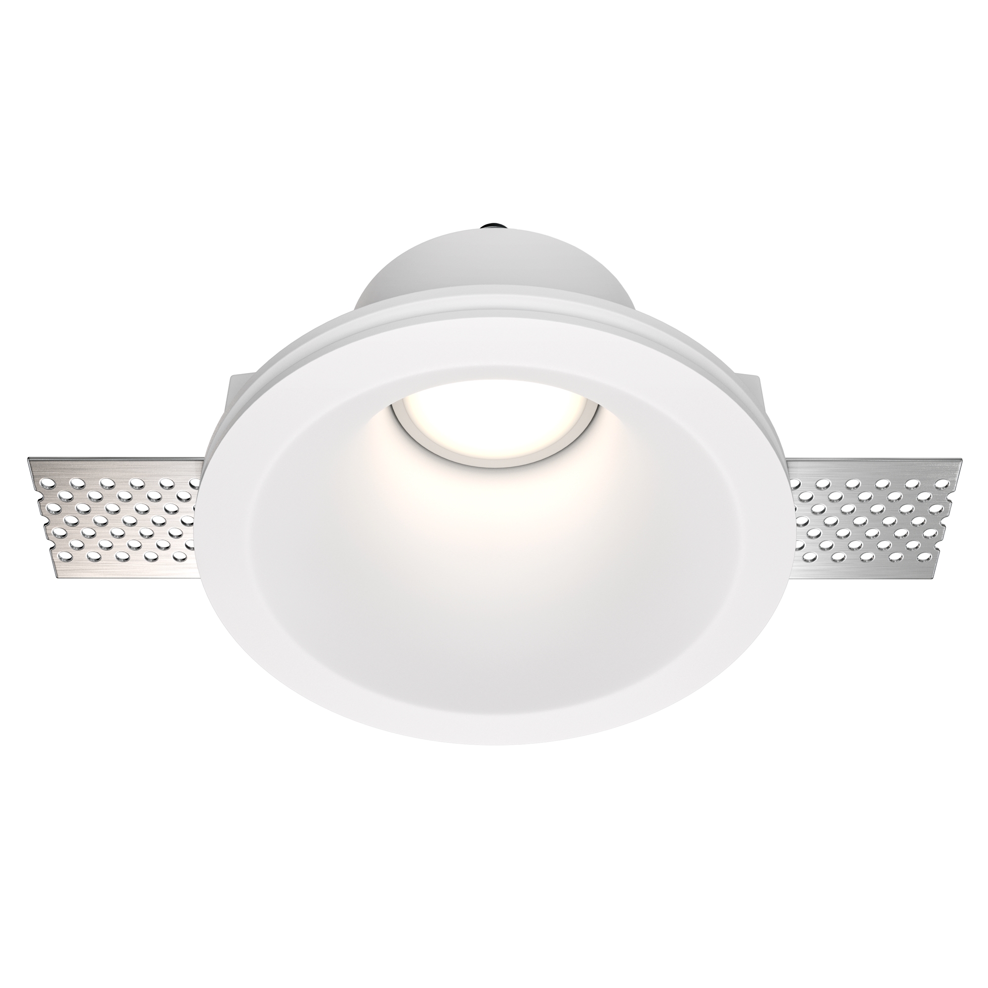 DL002-1-01W Spot ağ alçı 1X12Vt 130/117mm Gyps Modern